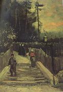 Vincent Van Gogh, Sloping Path in Montmartre (nn004)